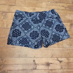 One 5 One paisley shorts size 12 boho beach island